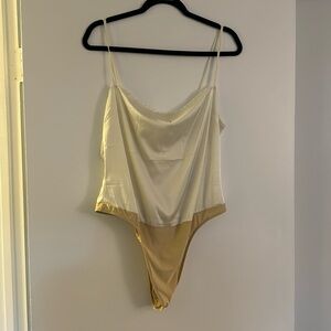 Stretch Charmeuse Bodysuit NWT
